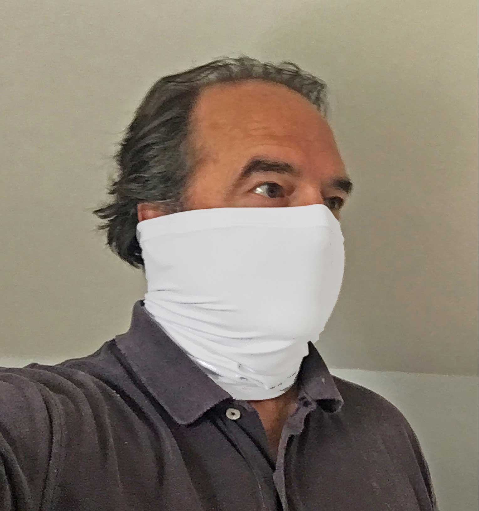 Safe Plus Face Large Gray Neck Face Safe Gaiter, 9 x 9 x 15 inch