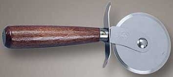 American Metalcraft Wood Handle Pizza Cutter, 2 1/2 inch Dia