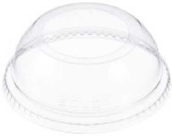 Dart Ultra Clear Polyethylene Terephthalate Dome Lid Only -- 1000 per case