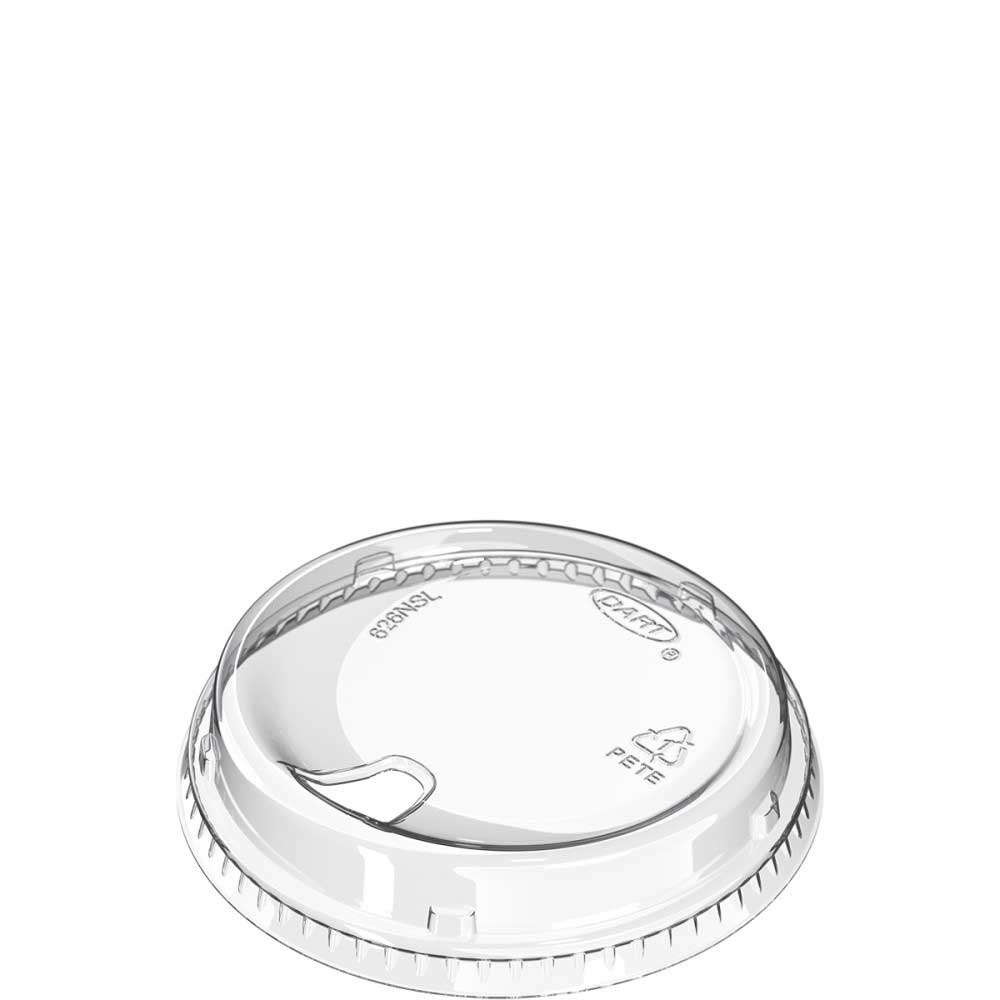 Dart Clear PET Strawless Lid for 16/24 Ounce Container -- 1000 per case