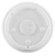 Graphic Packaging Clear Polystyrene Translucent Flat Lid fits 14/16/22 Ounce Cup -- 1000 per case.