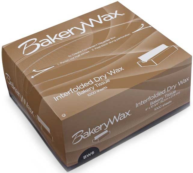 Bagcraft BakeryWax BW12 White Interfolded Dry Wax Tissue, 12 x 10 3/4 inch -- 6000 per case