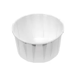 Genpak White Paper Portion Cup, 4 Ounce Capacity -- 5000 per case.