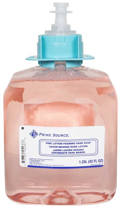 Prime Source Pink Lotion Foam Hand Soap, 1250 Milliliter -- 4 per case