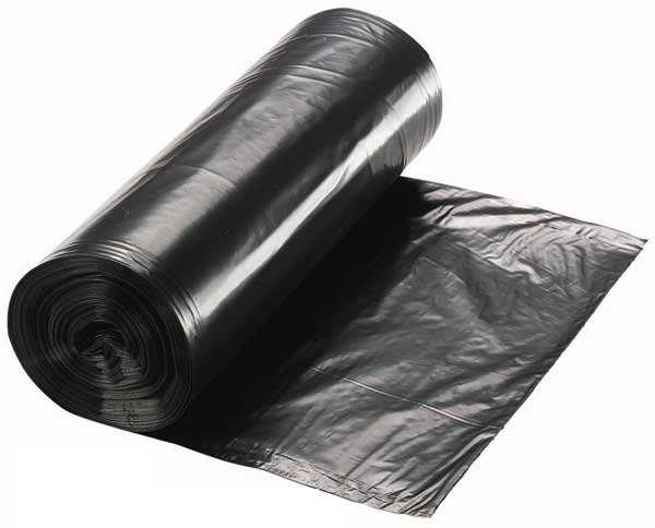 Berry Global Prime Source 12 Micron Black Low Density Coreless Can Liner Roll, 24 x 33 inch -- 500 per case