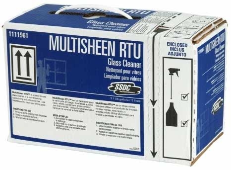 SSDC Multisheen Ready to Use Glass Cleaner, 3.17 Gallon
