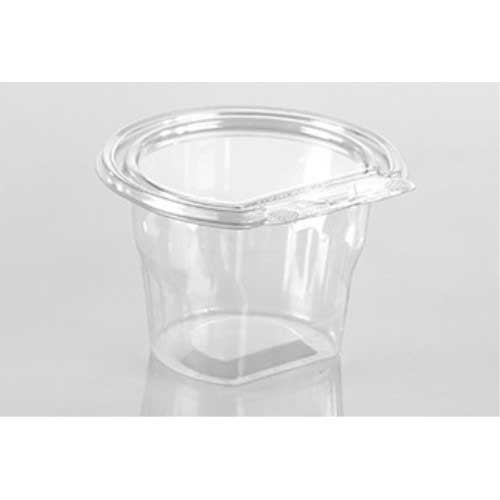 Lacerta Clear Polyethylene Terephthalate Flat Panel Round Cup with Tamper Evident Lid, 9 Ounce -- 240 per case