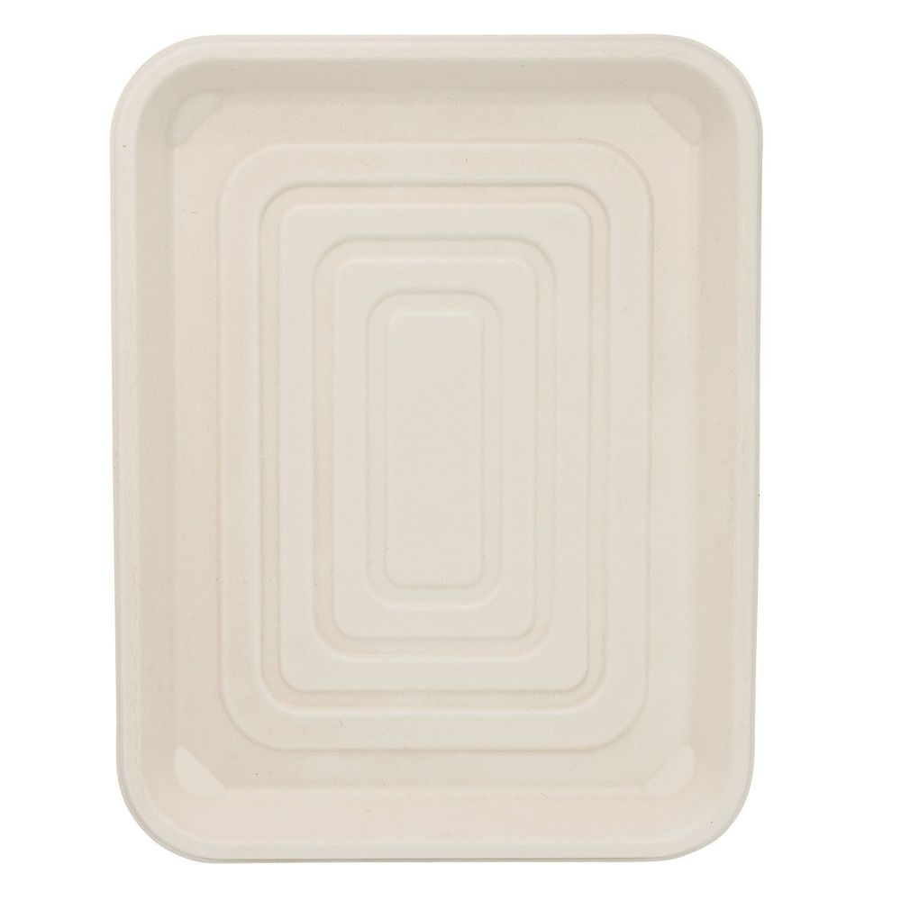 EcoSystems Kraft Formulated Molded Fiber Platter, 14 x 18 inch -- 100 per case