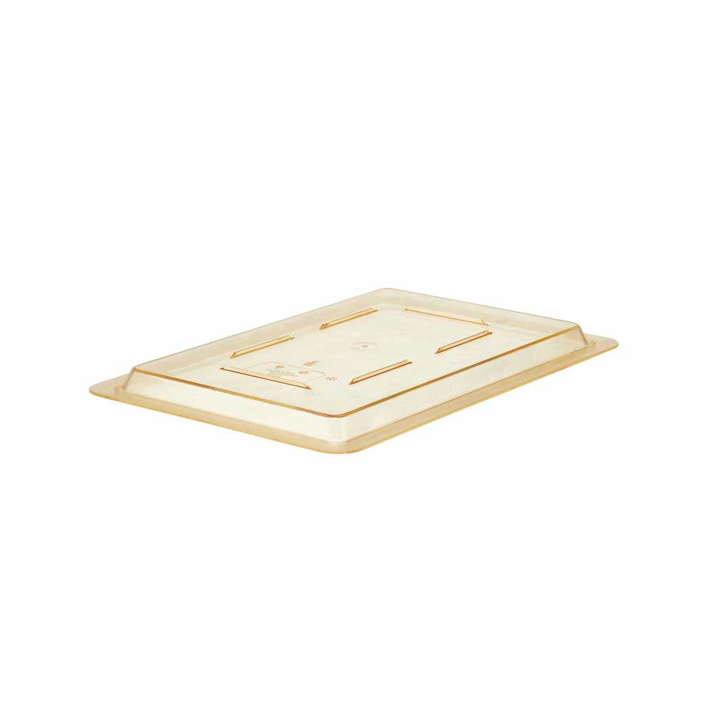 Cambro Camwear Half Size Safety Yellow Flat Lid for Food Storage Box, 12 x 18 inch -- 6 per case