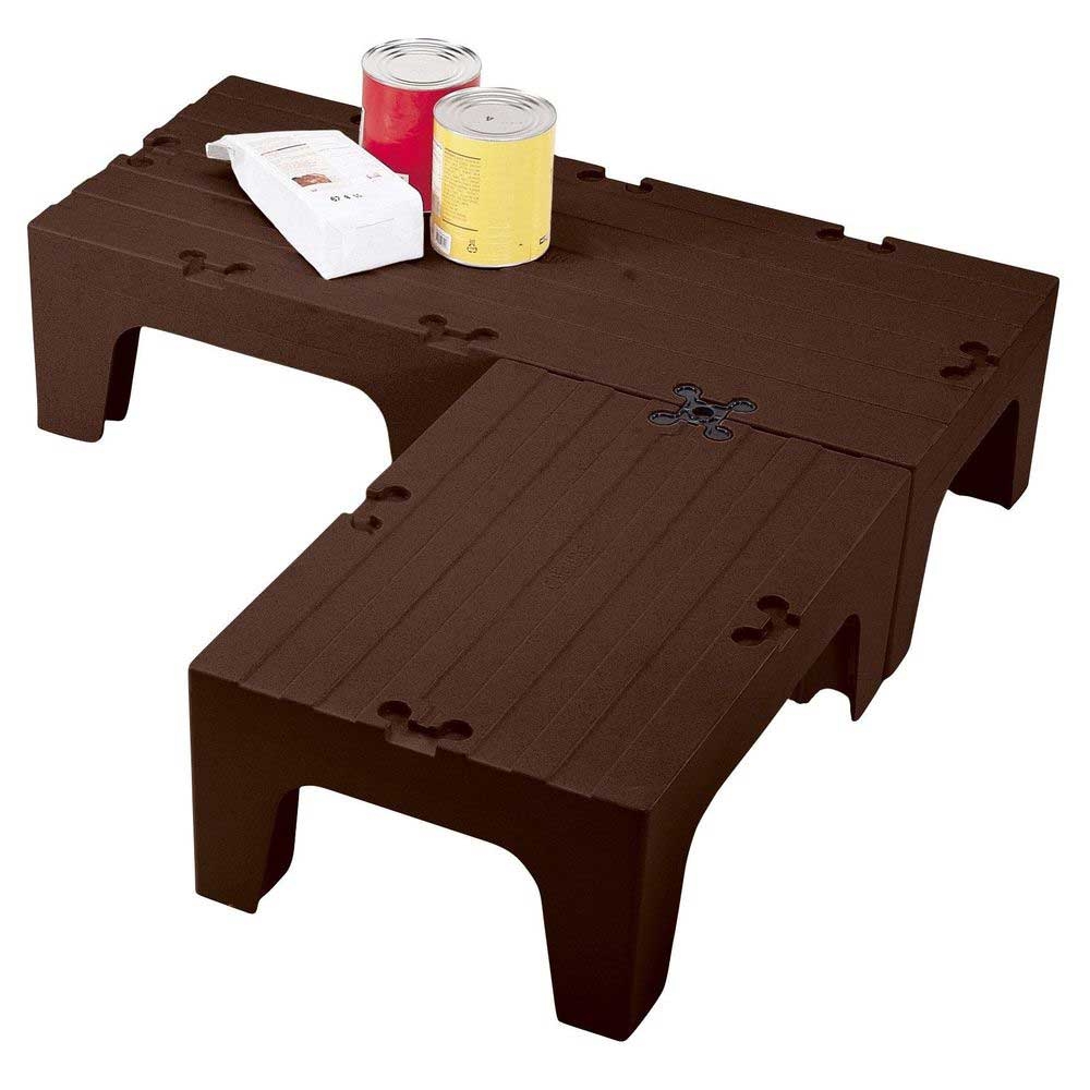 Cambro S Series Dark Brown Solid Top Dunnage Rack, 60 x 21 x 12 inch