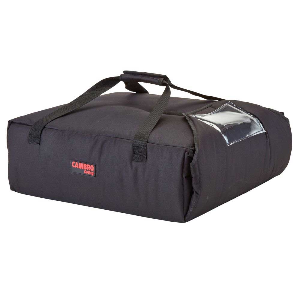 Cambro Black Insulated Premium Pizza Delivery GoBag, 14 1/2 x 15 1/4 x 7 1/2 inch