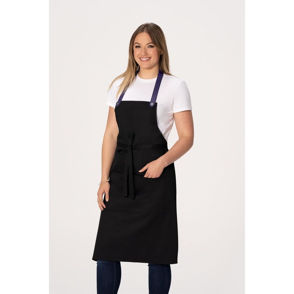 Chef Works Black Frisco Snap Butcher Apron