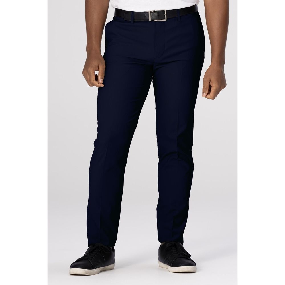Chef Works Navy Chino Poly Stretch Pant for Men, 40 inch