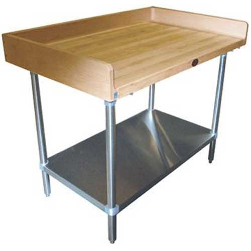 Stainless Steel 3 inch Raised Edge Sort Table with 10 inch Backsplash. Size: 30 X 72 inch.
