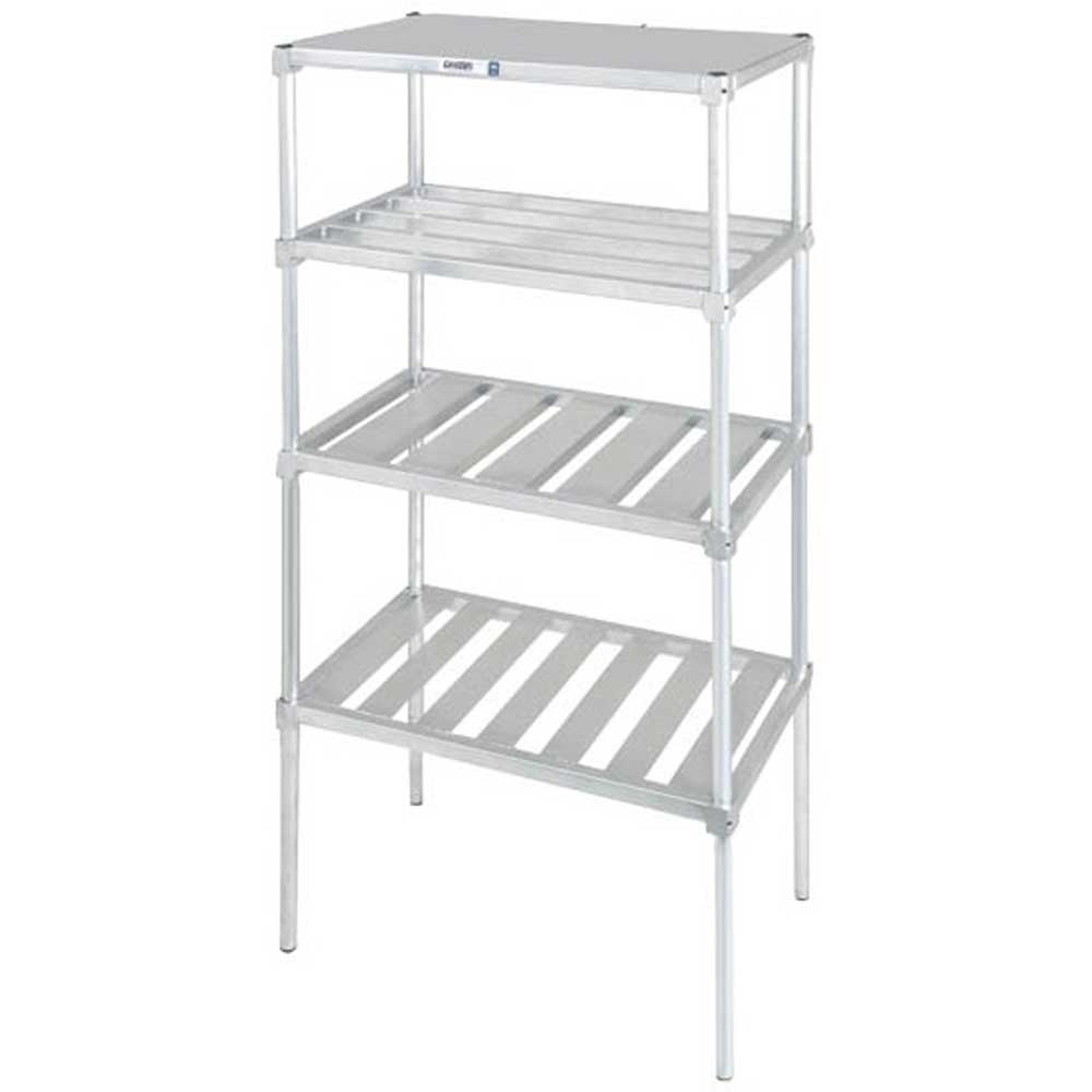 Channel Manufacturing Aluminum Adjustable T Bar Shelf, 20 x 60 inch.