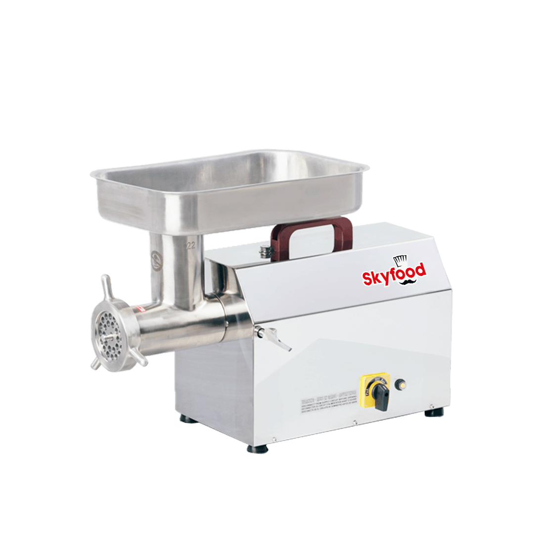 Skyfood Number 22 Hub Countertop Economy Meat Grinder, 12.6 x 23.6 x 16.4 inch