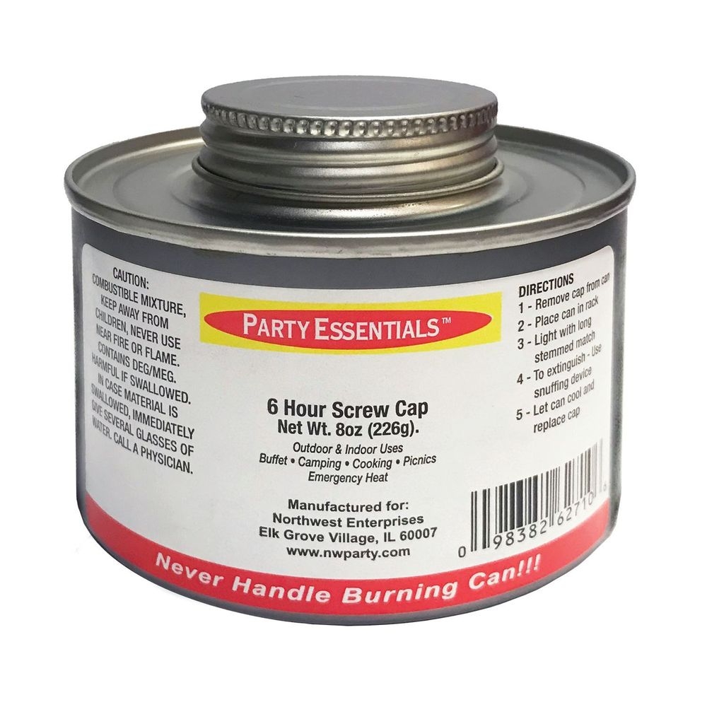 Northwest Enterprises Party Essentials 6 Hour Glycol Warming Fuel with Wick -- 24 per case