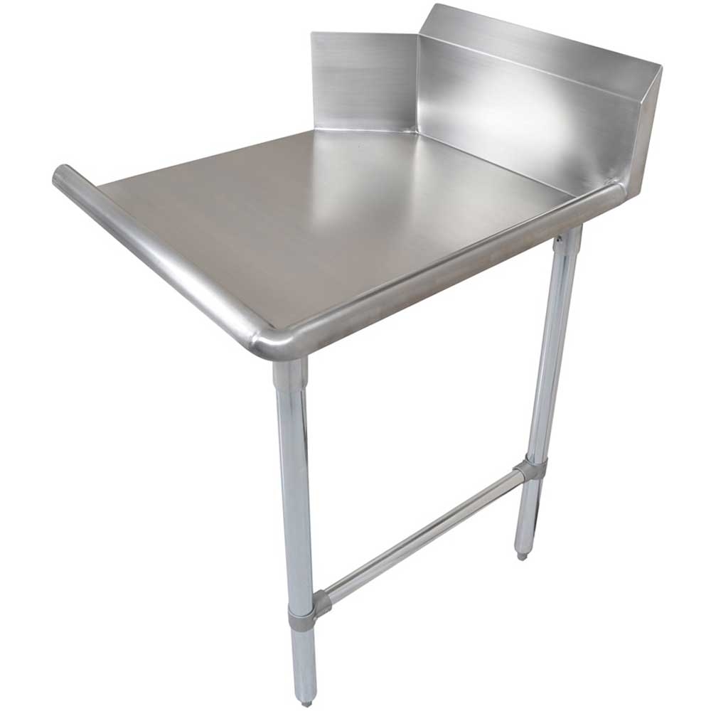 John Boos 14 Gauge Stainless Steel 300 Series Clean Straight Right Dishtable, 144 inch Length.