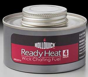 Hollowick Ready Heat 4 Hour Screw Top Liquid Wick Chafing Fuel, 2.25 x 3.375 x 3.375 inch -- 24 per case.