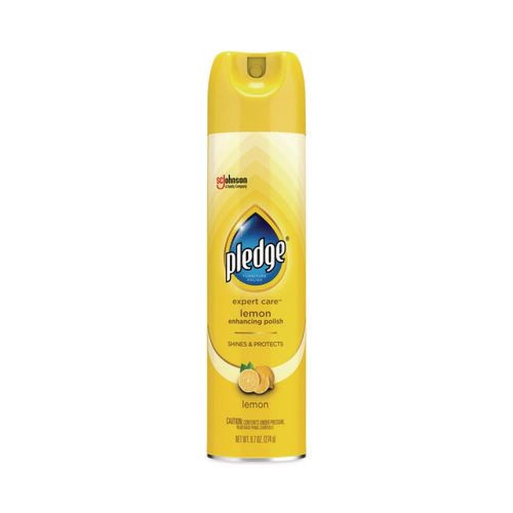 Pledge Lemon Furniture Polish, 9.7 Ounce Aerosol Spray -- 6 per case