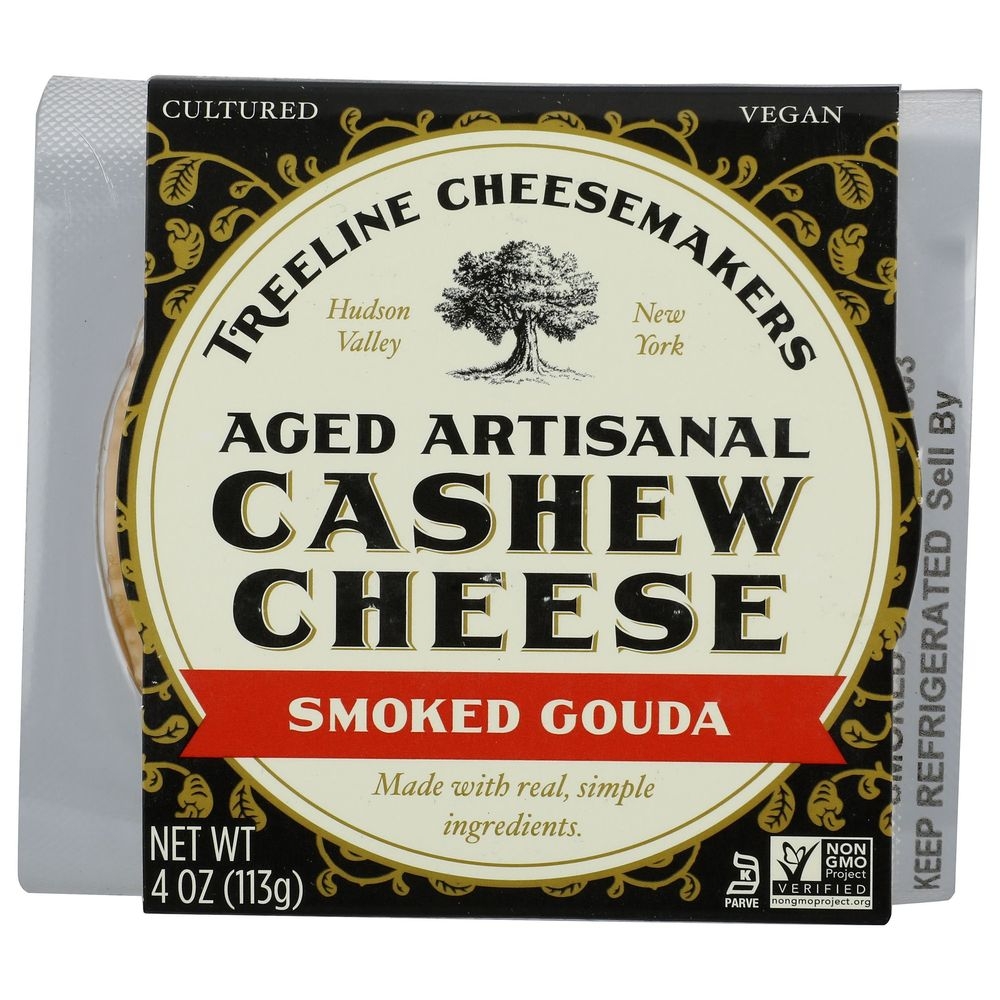 Cheesemakers Aged Artisanal Cashew Cheese Smoked Gouda Cheese