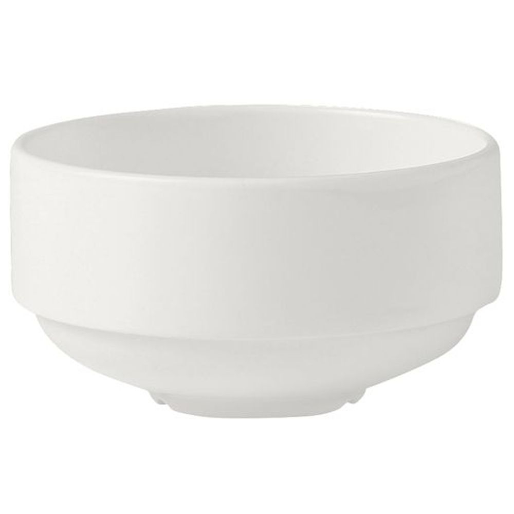Monaco Vogue White Alumina Vitrified 10 Ounce Unhandled Stacking Soup Cup, 36 count