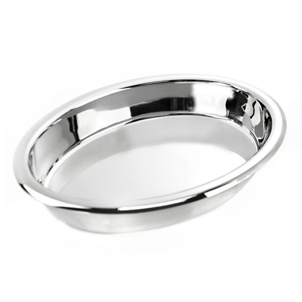 18/10 Stainless Steel Oval Food Pan, 5 Quart Capacity
