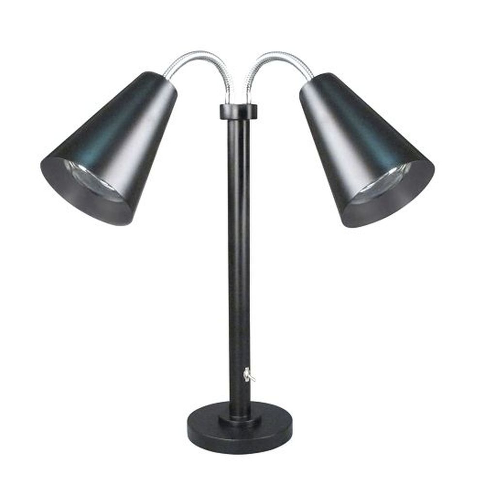 Mordern 18/10 Stainless Steel Black Double Head Heat Lamp, 22.0 x 16.0 x 16.0 inch