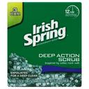 Irish Spring Deep Action Clean Scrub Deodorant Bar Soap, 11.25 Ounce - 3 per pack -- 18 packs per case.