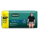 Depend Extra Large Maximum Absorbency Underwear for Male, 26 count -- 2 per case