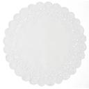 Lapaco Normandy Round White Paper Lace Doily , 6 inch -- 1000 per case