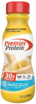 Premier Protein Bananas and Cream Protein Shake, 11.5 Fluid Ounce -- 12 per case