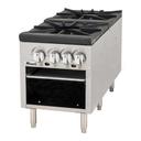 Migali 2 Burner Stock Pot Stove, 18 inch Width x 41.7 inch Depth x 22.8 inch Height
