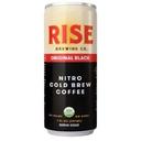 Rise Brewing Co Original Black Nitro Cold Brew Coffee, 7 Fluid Ounce -- 12 per case