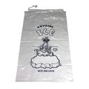 Pinnacle Plastics 1.5 mil Drawstring Stock Print Ice Bag, 10 Pound Capacity -- 500 per case.