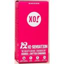 Xo Hi Sensation Rubber Condoms, 12 count -- 8 per case