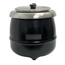Global Solutions Black Soup Kettle, 10 1/2 Quart Capacity