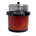 Global Solutions Red Waterless Round Warmer, 7 Quart Capacity