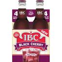 IBC Cane Sugar Black Cherry Soda, 4 count per pack -- 6 per case.