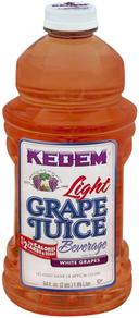 Kedem Light White Grape Juice, 64 Ounce -- 8 per case