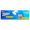 Ziploc Freezer Quart Slider Bag, 15 count per pack -- 12 per case.