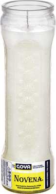 Goya 7 Day White Candle -- 12 per case.