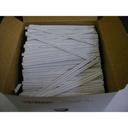 Bedford White Twist Tie Paper with Single Wire, 4 x 3/16 inch -- 2000 per case.