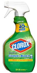 Clorox Clean-Up Original Cleaner Plus Bleach Spray Bottle, 32 Fluid Ounce -- 9 per case