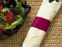 Hoffmaster Burgundy Paper Napkin Band, 4.25 x 1.5 inch -- 5000 per case.