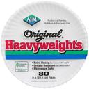 AJM Original Heavyweight Paper Plate, 80 count per pack -- 12 per case.