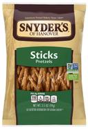 Snyders Of Hanover Pretzel Sticks with Hole, 3.5 Ounce -- 8 per case.