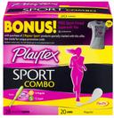 Playtex Sport Tampon and Liners - Combo Pack, 48 count per pack -- 8 per case.