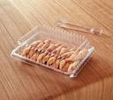 Party Tray Rectangular Clear Lid Only, 10 x 8 inch -- 50 per case.