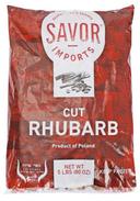 Savor Imports Red Rhubarb Cuts, 5 Pound -- 4 per case.